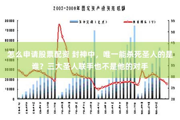 怎么申请股票配资 封神中，唯一能杀死圣人的是谁？三大圣人联手也不是他的对手